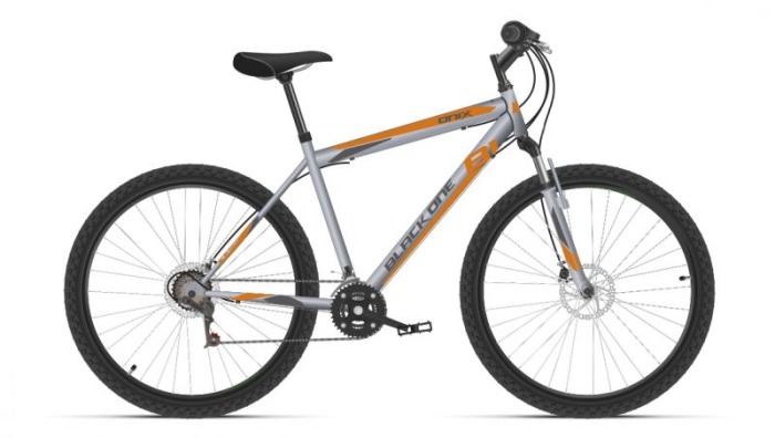 Велосипед Black One Onix 26 D серый/оранжевый 20"