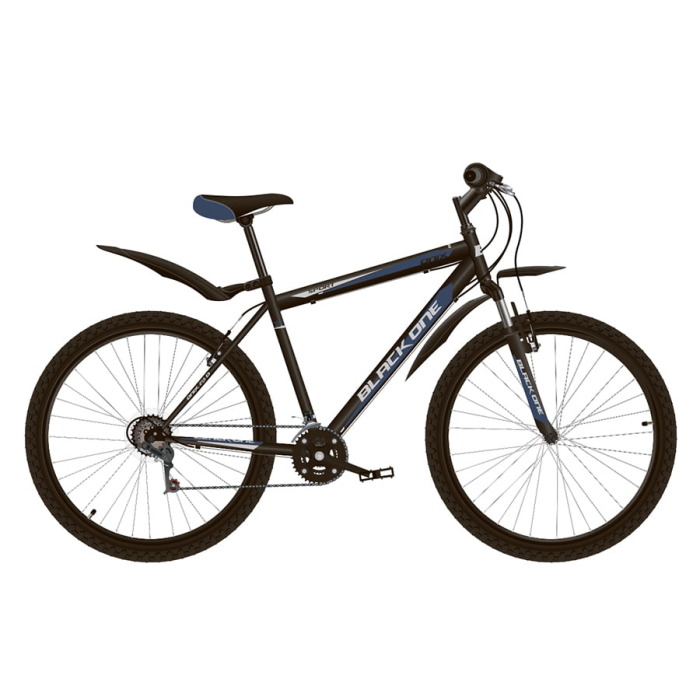 Велосипед Black One Onix 27.5 D черный/синий/серый 18"