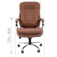 Офисное кресло Chairman 795 Россия кожа черная (120кг)