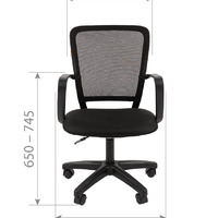 Офисное кресло Chairman 698 LT Россия TW-01 черный
