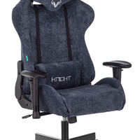 Кресло игровое Бюрократ VIKING KNIGHT Fabric синий Light-27 с подголов.крестовина металл