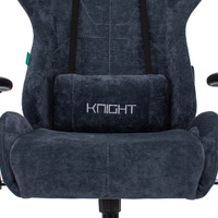 Кресло игровое Бюрократ VIKING KNIGHT Fabric синий Light-27 с подголов.крестовина металл