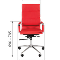 Офисное кресло Chairman 750 черный н.м,экокожа(120кг)