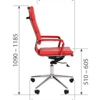Офисное кресло Chairman 750 черный н.м,экокожа(120кг)