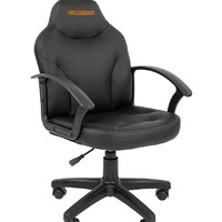 Офисное кресло Chairman 210 экопремиум черное лого (100кг)