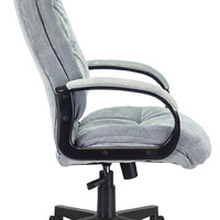 Кресло руководителя Бюрократ CH-824/LT-28 серо-голубой Light-28 крестовина пластик