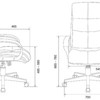 Кресло руководителя Бюрократ CH-824/LT-28 серо-голубой Light-28 крестовина пластик