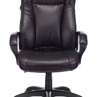 Кресло руководителя Бюрократ CH-879N черный искусственная кожа, крестовина пластик (120 кг.)