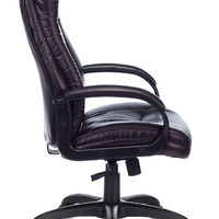 Кресло руководителя Бюрократ CH-879N черный искусственная кожа, крестовина пластик (120 кг.)