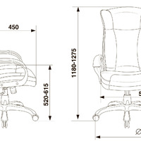 Кресло руководителя Бюрократ CH-879N черный искусственная кожа, крестовина пластик (120 кг.)