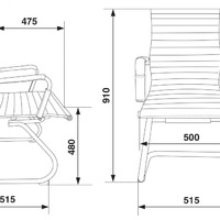 Кресло руководителя Бюрократ CH-883-LOW-V черный эко.кожа низк.спин. полозья металл хром (100кг)