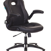 Кресло игровое Бюрократ VIKING-1/BLACK черный искусственная кожа Россия