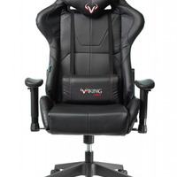 Кресло игровое Бюрократ VIKING-5 AERO Edition черный искусственная кожа с подголовником, крестовина