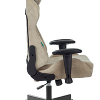 Кресло игровое Бюрократ VIKING KNIGHT Fabric песочный Light-21 с подголовником,2D подлкотники. крест