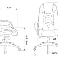 Кресло игровое Бюрократ ZOMBIE 8 BLACK черный искусственная кожа, крестовина пластик/чёрный (120 кг.