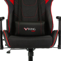 Кресло игровое Бюрократ ZOMBIE VIKING-4 AERO белый/синий/красный иск.кожа/ткань с подголовн.,крестов