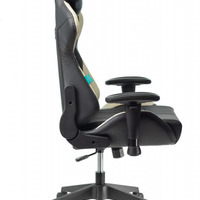 Кресло игровое Бюрократ ZOMBIE VIKING-5 AERO черный/белый искусственная кожа с подголовником, кресто