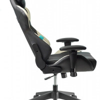 Кресло игровое Бюрократ ZOMBIE VIKING-5 AERO черный/белый искусственная кожа с подголовником, кресто