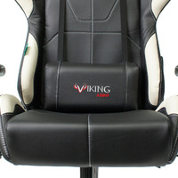 Кресло игровое Бюрократ ZOMBIE VIKING-5 AERO черный/белый искусственная кожа с подголовником, кресто
