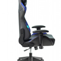 Кресло игровое Бюрократ ZOMBIE VIKING-5 AERO  черный/синий иск-нная кожа с подголовником, (150кг)