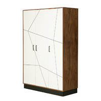 Шкаф для одежды Гамма (3-х.дв.)(таксония/черный/ПВХ грей), ЛДСП/МДФ (1414*2075*565мм) ШВГ