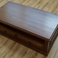 ANKHANG LAND ROVER COFFEE TABLE 2 DRAWERS/Кофейный столик LAN-CF02 Массив Гевеии (Д.1200 * В.600 * Г450 мм)