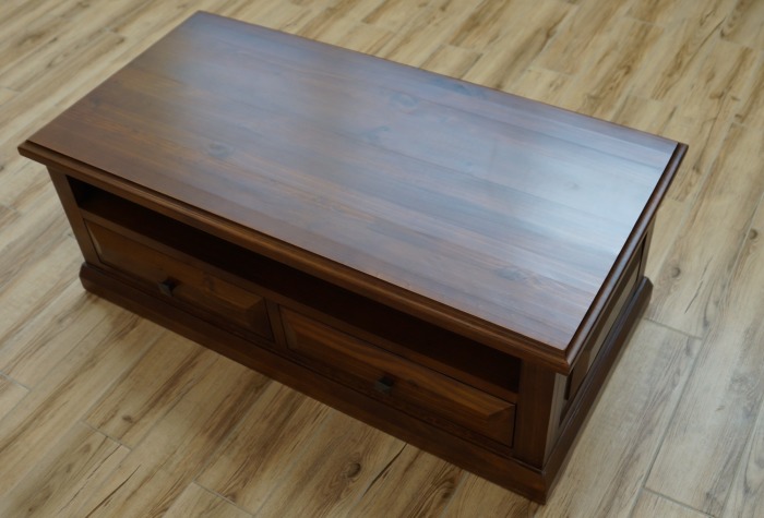 ANKHANG LAND ROVER COFFEE TABLE 2 DRAWERS/Кофейный столик LAN-CF02 Массив Гевеии (Д.1200 * В.600 * Г450 мм)