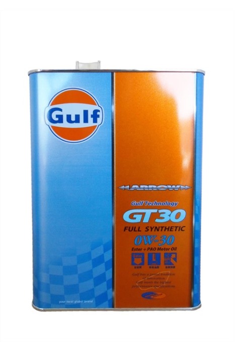 Масло моторное GULF ARROW GT30 SN 0W-30 4L синтетика PAO+Ester