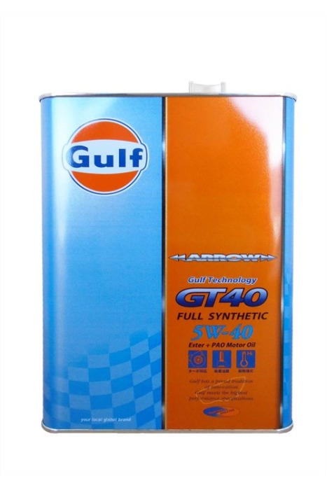 Масло моторное GULF ARROW GT40 SN  5W-40 4L синтетика PAO+Ester