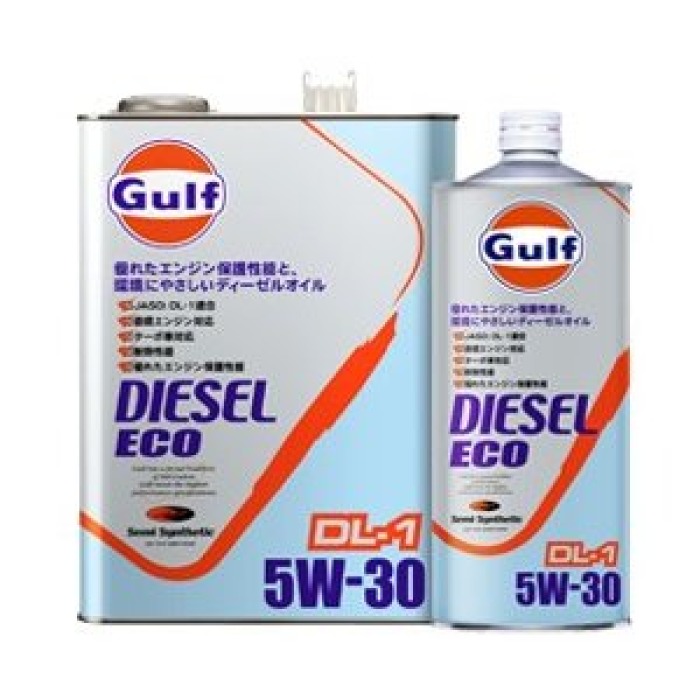 Масло моторное GULF DIESEL ECO DL-1 5W-30 4L полусинтетика VHVI,дизельное