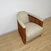 SMI IBIZA CL55C-C5 ИБИЦА-Кресло кожаное цвета слоновой кости,70*88*73 Д/Г/В