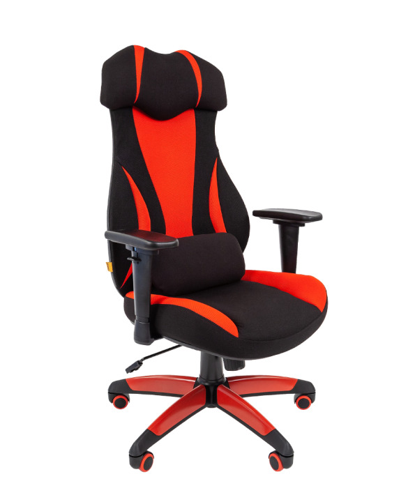 Офисное кресло Chairman game 14 ткань черный/красн. (120кг)