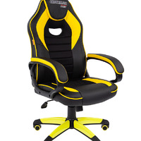 Офисное кресло Chairman game 16 экопремиум черный/желтый (120кг.)