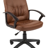 Офисное кресло Chairman 651 Россия коричневый,экокожа (120кг.)