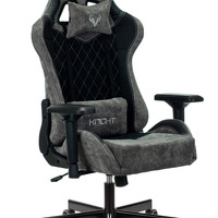Кресло игровое Бюрократ VIKING-7 KNIGHT B FABRIC черный текстиль/эко.кожа крестовина металл,(150кг)