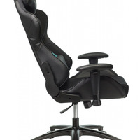Кресло игровое Бюрократ VIKING-4 AERO BLACK EDITION черный искусст. кожа/ткань (150кг)