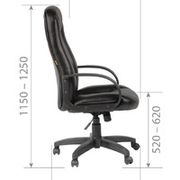 Офисное кресло Chairman 685 Россия к.з черный (120кг)