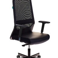 Кресло руководителя Бюрократ T-995/BLACK черный TW-01 экокожа/сетка крестовина металл/чёрный Россия