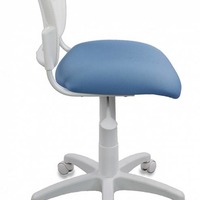 Кресло Бюрократ CH-W296NX/26-24 спинка сетка белый TW-15 сиденье сиденье голубой 26-24 Россия (100кг