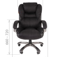 Офисное кресло Chairman 434 ткань, черный Россия (150кг)
