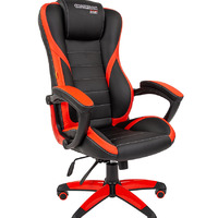 Офисное кресло Chairman game 22 экопремиум черный/красный (120кг)