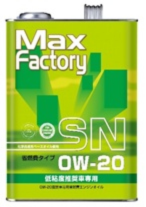 Масло моторное MAX FACTORY 0W-20 SN/GF-5, 4L для б/д, п/синт.