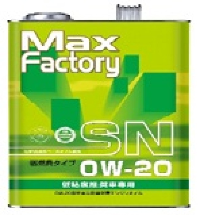 Масло моторное MAX FACTORY 0W-20 SN/GF-5, 3L  для б/д, п/синт.