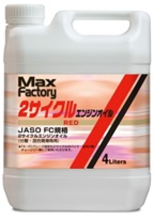 Масло моторное MAX FACTORY JASO FC Red 4L для 2-х тактных б/д, п/синт.