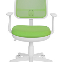 Кресло Бюрократ Ch-W797 (белый пластик, спинка салатовая сетка, сиденье салатовое TW-18) (120кг.)