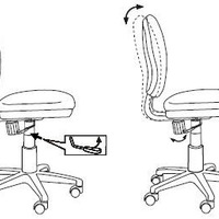 Кресло Бюрократ CH-W213/TW-55 голубой TW-55 (пластик белый)