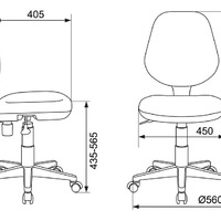Кресло Бюрократ CH-W213/TW-55 голубой TW-55 (пластик белый)