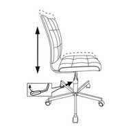 Кресло Бюрократ CH-330M/PINK розовый,иск.кожа,без подлокотников (120кг)