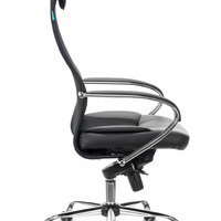 Кресло руководителя Бюрократ CH-609SL черный TW-01, TW-11 искусст.кожа/ткань с подголов. крестовина