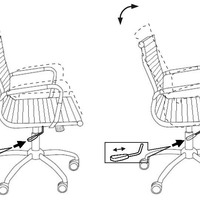 Кресло руководителя Бюрократ CH-883-LOW слоновая кость искусственная кожа, низкая спинка, крестовина